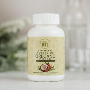 Aceite De Orégano Y Aceite De Coco En Cápsulas 100 Pzas ORE